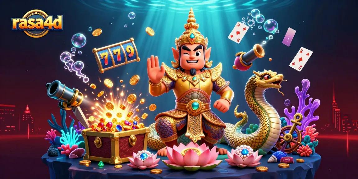 rasa4d memikat pemain dengan ilustrasi kasino slot yang kaya warna dan elemen menarik.