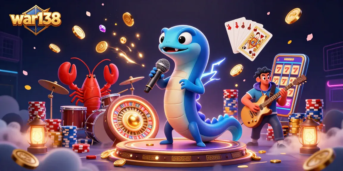Engage with war138's lively underwater casino, featuring dynamic characters and exciting game elements.