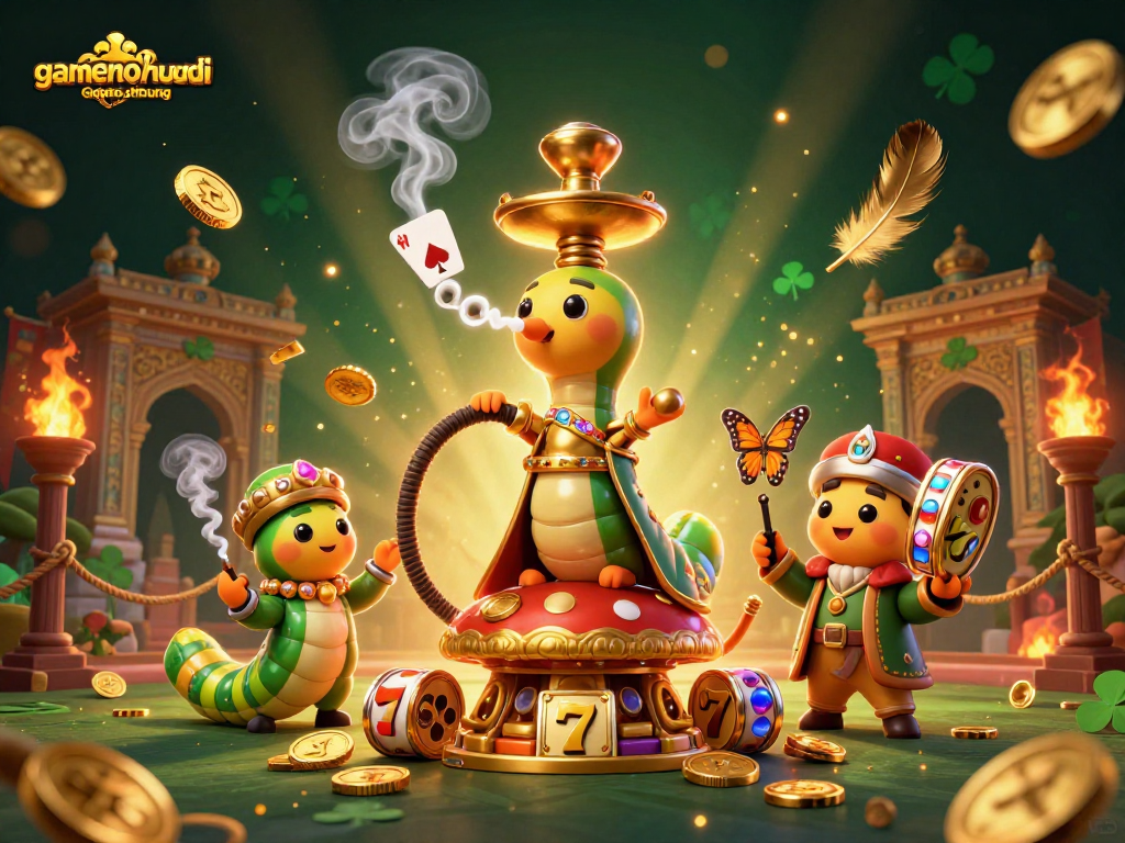 Experience the thrill of gamenohudoithuong with a vibrant scene showcasing slot machines and action-packed gaming elements.