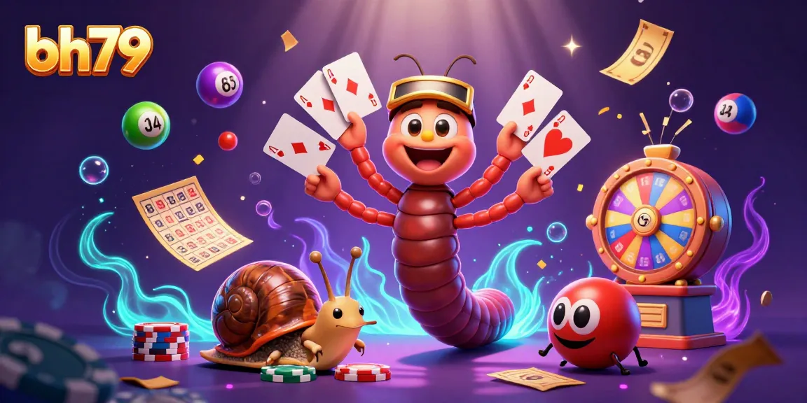 Experience thrill with bh79's colorful game elements and animated high-roller characters.